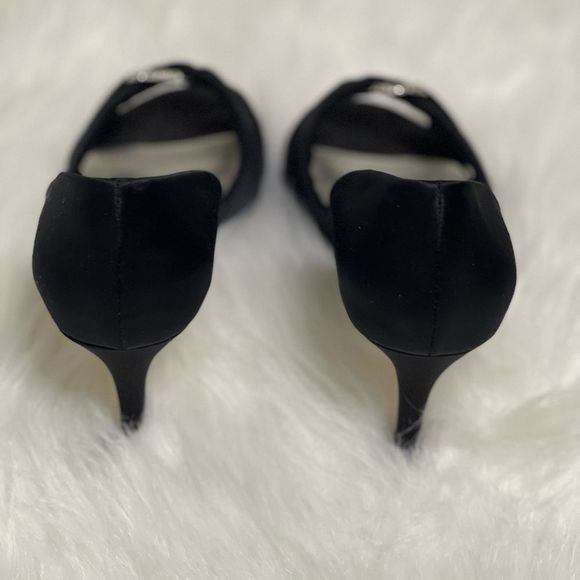 Caparros Black Rhinestone Heels 6 1/2 - Picture 3 of 12